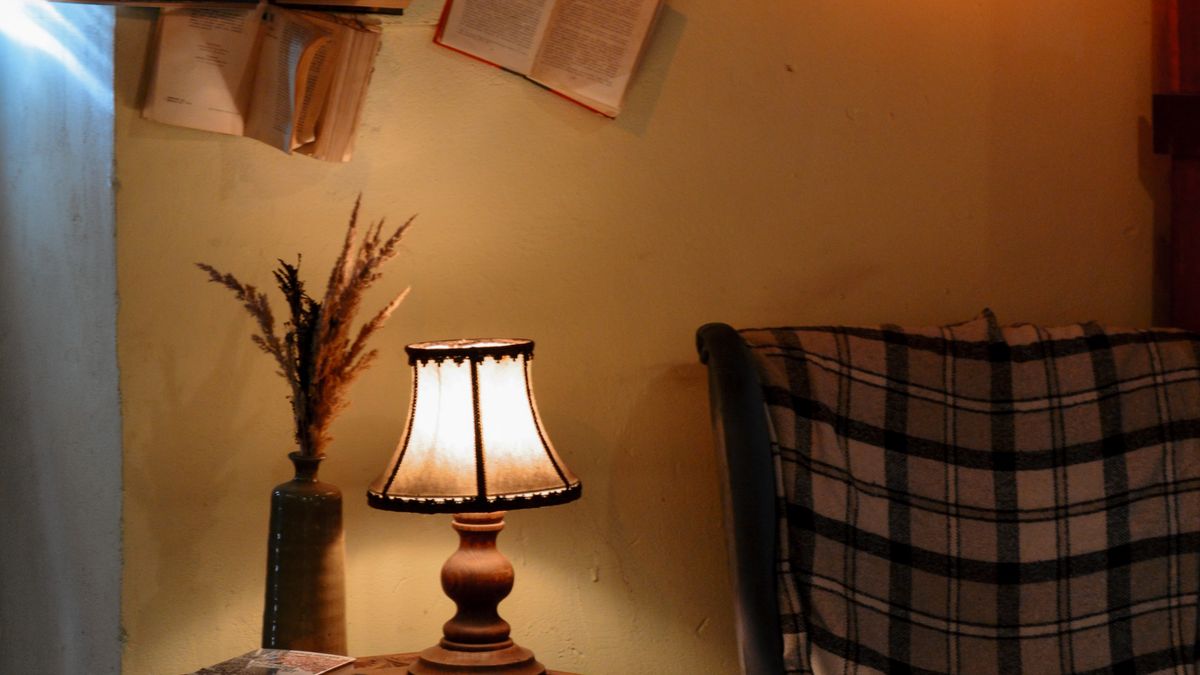 How to Style a Narrow Alcove with Built In Shelves