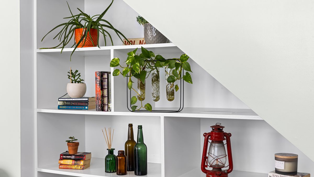 Updating a Cottage Kitchen with Open Shelving and Stone